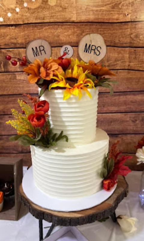 Wedding cake featuring Shuga-Me signature flavors